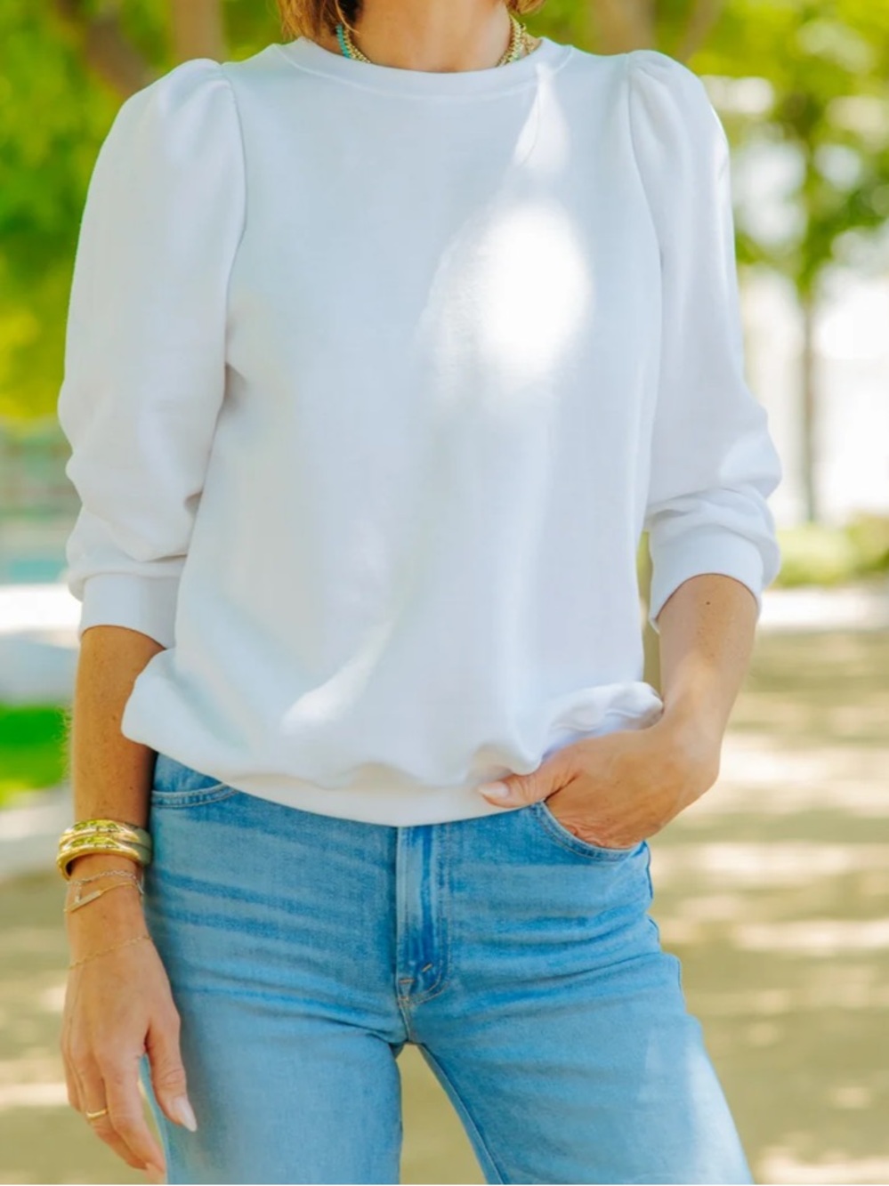KMJ Cooper puffed Sleeve Sweatshirt